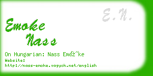 emoke nass business card